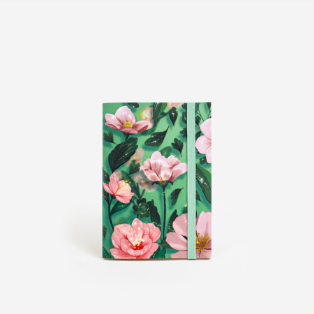 aurorabee_cadernoA6-com-elástico-floral verde frente