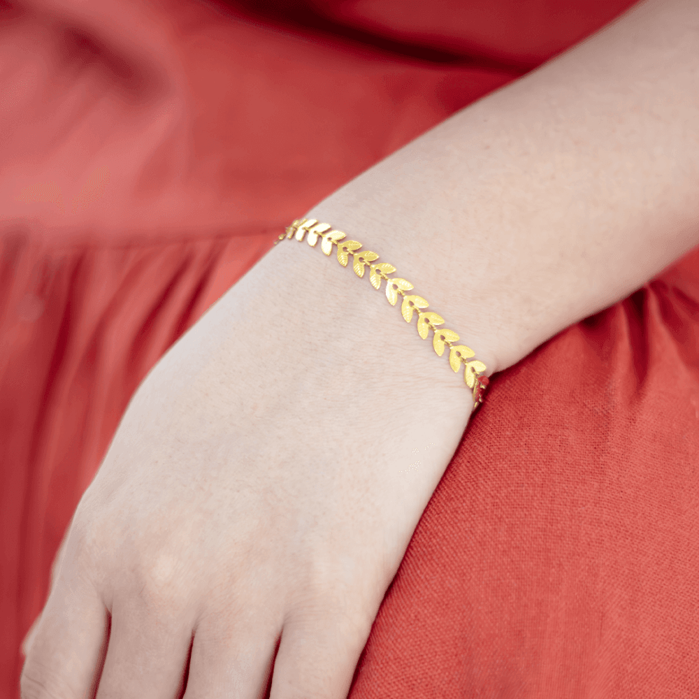 aurorabee_pulseira folhinhas pulso
