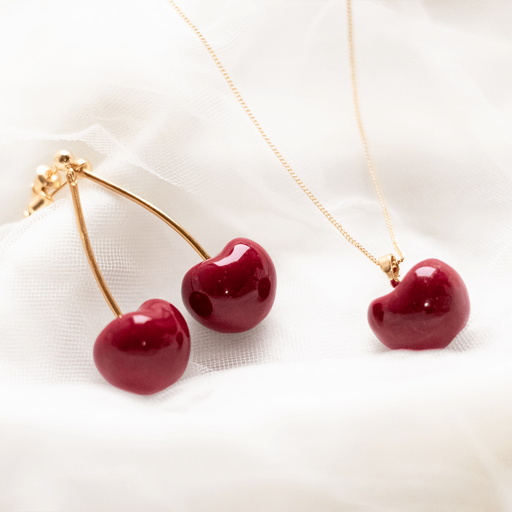 aurora-bee-brinco-colar-cereja