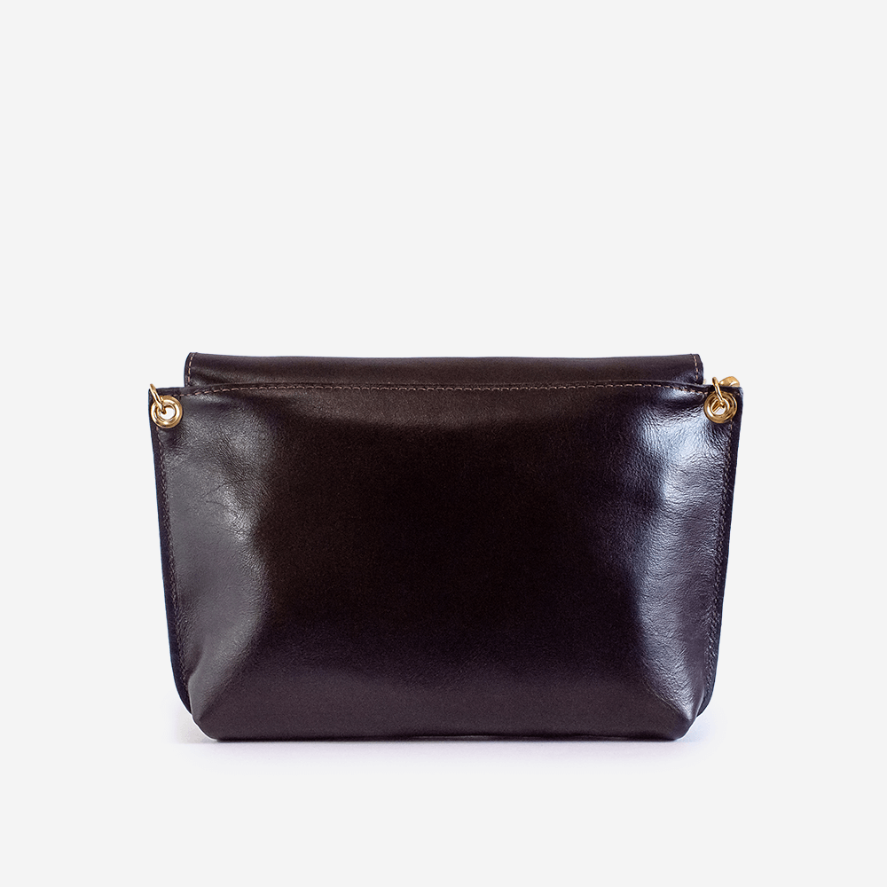 aurora bee Bolsa Lara marrom costas