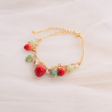 Aurora Bee Pulseira Cacho de Morangos 4